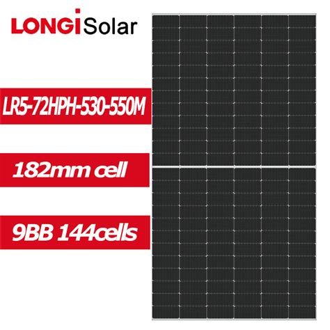 High Efficiency Longi Pv Module Half Cell Bifacial W W Mono Solar