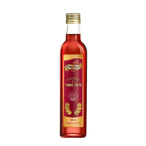 VINAGRE DE VINHO TINTO 12X500ML CASTELO