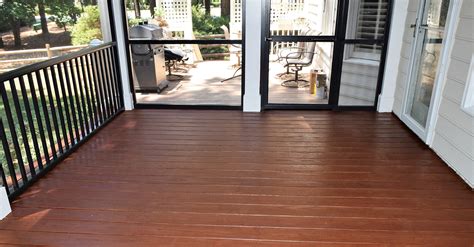 Screen Porch Flooring - JAG Construction | Lake Norman, Mooresville ...