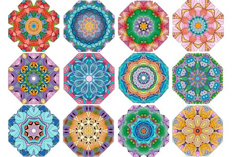 Unique Colored Mandalas Part 2 By Watercolor Fantasies TheHungryJPEG