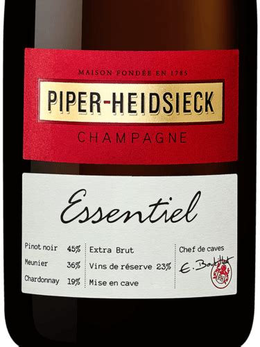 N V Piper Heidsieck Essentiel Cuvée Réservée Extra Brut Champagne