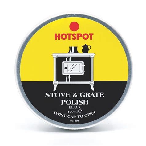 Manor Hotspot Stove Polish Black 170g Stove Maintenance Mole Avon