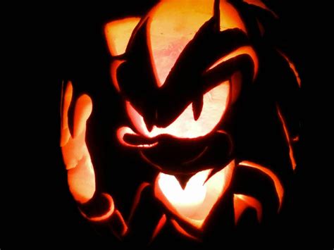 Shadow The Hedgehogpumpkin Carving By Theshadamyartisto10 On Deviantart