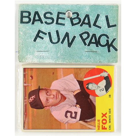 1963 Topps Baseball Card Fun Pack With 10 Cards Pristine Auction