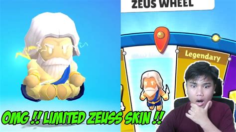 I Got Zeus Skin In Last Spin Letsgoo Stumble Guys Block Dash Only