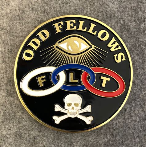 Odd Fellows Car Auto Emblem (Black)