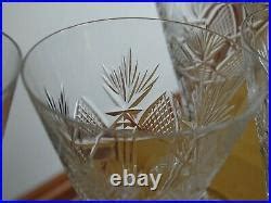 4 ANCIENS VERRES A APERITIF EN CRISTAL DE SAINT LOUIS MODELE NIEPCE Ht