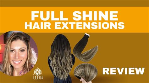 Full Shine Tape In Hair Extensions Human Hair Review Youtube