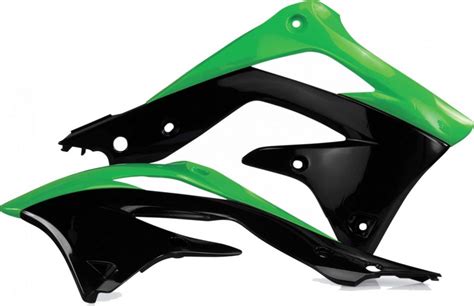 Acerbis Radiator Shrouds Kawasaki Kxf Green Black Rival Ink