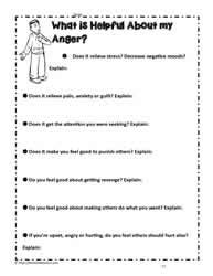 Worksheets For Anger Management - Worksheets For Kindergarten