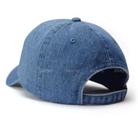 Dyed Washed Cotton New Plain Polo Style Baseball Ball Cap Hat Dad 2 Two