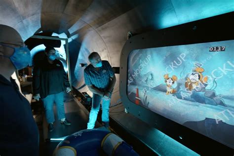 Photos Video New Footage Released Of The Aquamouse Attraction At Sea On Disney Wish Cruise