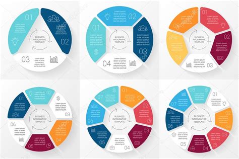 Infograf A Del C Rculo Vectorial Plantilla Para Diagrama De Ciclo