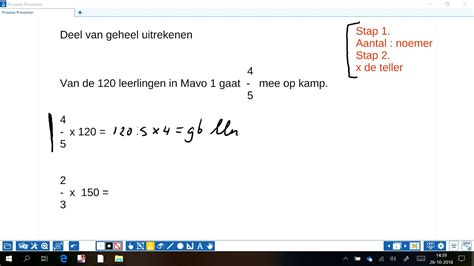 Deel Van Geheel Uitrekenen Breuken Youtube