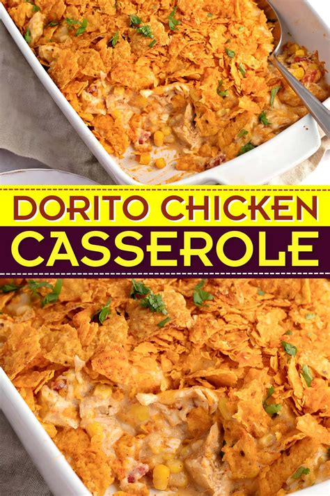 Easy Dorito Chicken Casserole Recipe Insanely Good