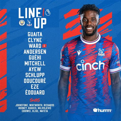 TOTALSPORTEK On Twitter RT CPFC Our Starting XI Is Here CPFC