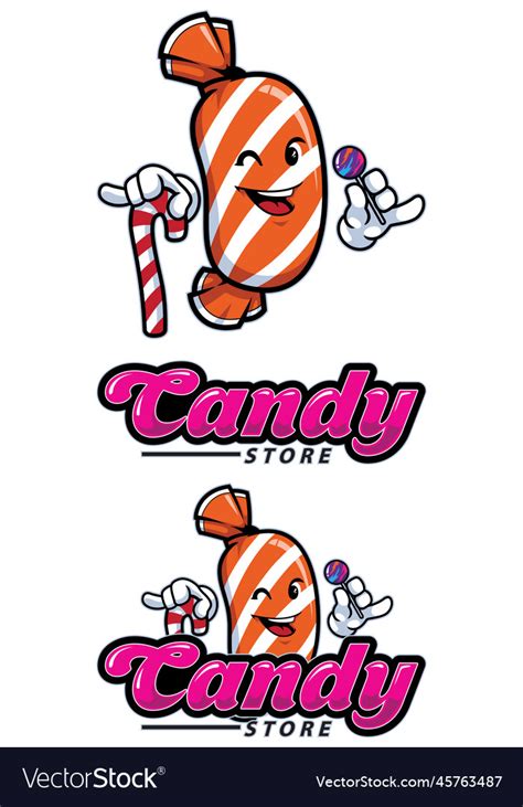 Candy store mascot Royalty Free Vector Image - VectorStock