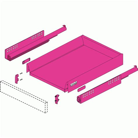 Tiroir Innotech Atira Hauteur 70 Mm Coulisses Silent System 30 Kg