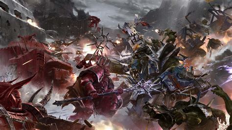 🔥 Free Download Orcs Vs Chaos Space Marines Wallpaper From Warhammer