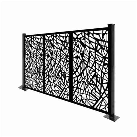 metal privacy fence panels - DEZE Metal Fence