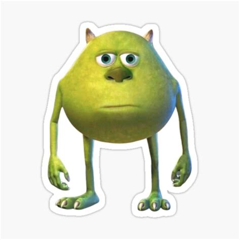 Mike Wazowski Meme Hd Sticker By Tydesi Redbubble