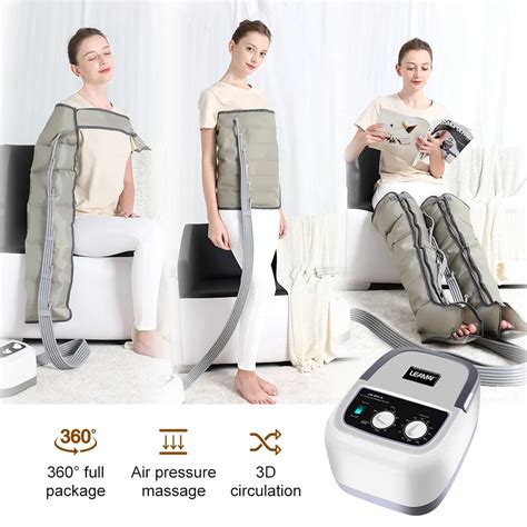 Air Chambers Compression Massager Vibration Infrared Therapy Multifuction Leg Arm Waist