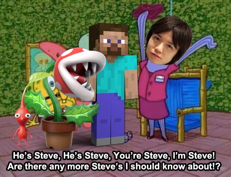 Smash Has Too Many Steve S Steve In Smash Know Your Meme