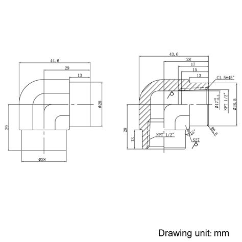 Hfs R Npt Female Degree Elbow Stainless Steel Forged Pipe