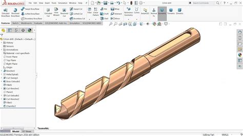 Solidworks Tutorial How To Make Drill Bit YouTube Solidworks Tutorial