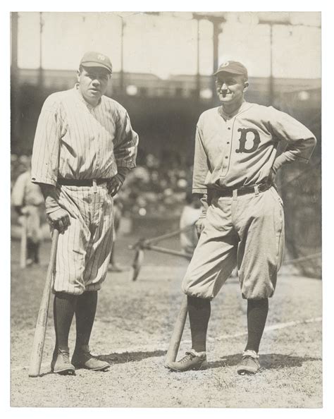 Babe Ruth And Ty Cobb Photograph Babe Ruth Ty Cobb Old Baseball Cards