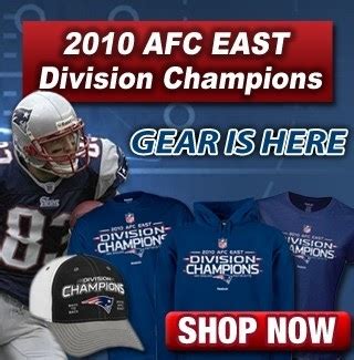 Patriots ProShop Blog: 2010 AFC East Division Champions Gear!