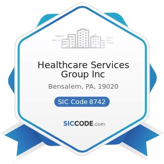 Healthcare Services Group Inc - ZIP 19020