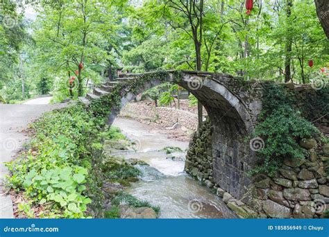 Beautiful Ancient Stone Arch Bridge Stock Image Image Of Structure