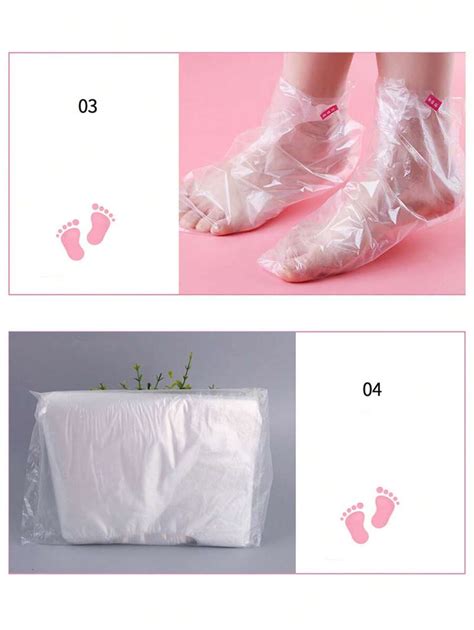 Pcs Pcs Disposable Plastic Foot Cover Clear Moisturizing Foot