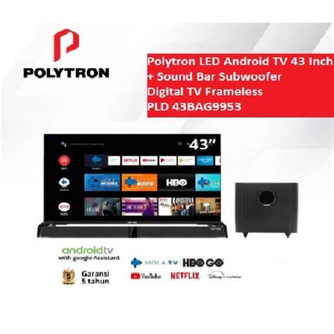 Jual Polytron Led Smart Android Tv Soundbar Digital Pld Bag