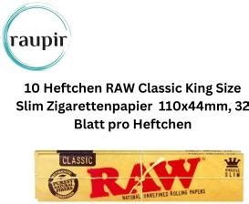 Raupir Set Heftchen Raw Classic King Size Slim