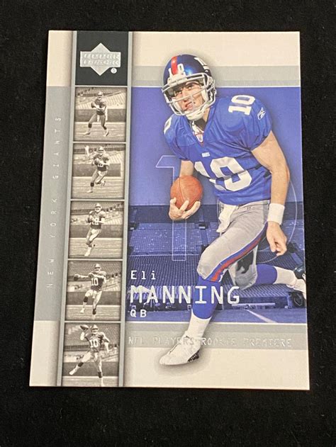 Lot 2004 Upper Deck Rookie Premiere Eli Manning 1 Football Card