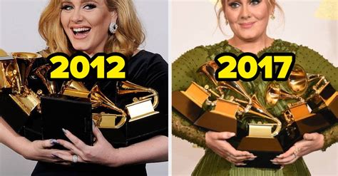 Artists Throughtout History Holding Their Grammy Awards