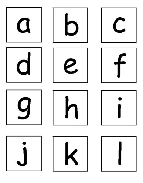 10 Best Printable Lower Case Alphabet Flash Cards Artofit