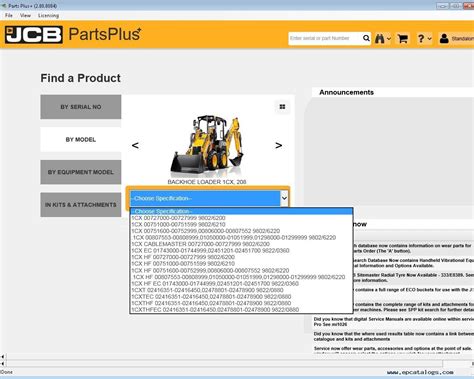 Jcb Service Parts Pro Partsplus Epc V20 2017 Download Now