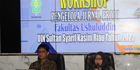 Fakultas Ushuluddin Taja Workshop Pengelola Jurnal Prodi Tahun 2023