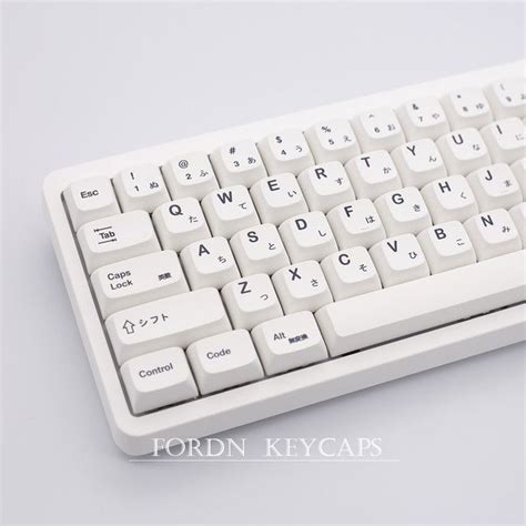 125 Keys Minimalist White Keycap Xda Profile Sublimation Pbt Keycaps