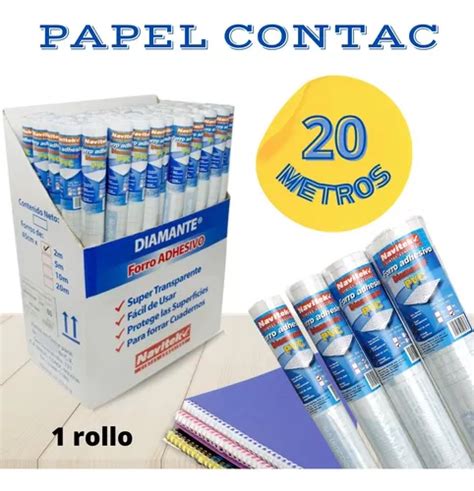 Rollo 20 Metros De Papel Autoadherible Contac Transparente MercadoLibre