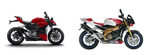 Motorrad Vergleich Ducati Streetfighter V Vs Aprilia Rsv