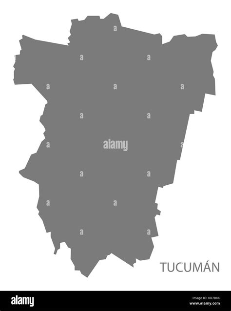 Tucuman Argentina Map grey Stock Photo - Alamy