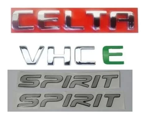 Emblemas Celta vhc E Spirit 4 Peças Parcelamento sem juros