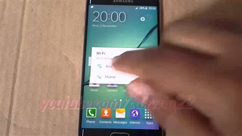Android How To Connect Wifi In Samsung Galaxy S6 And S6 Edge Youtube