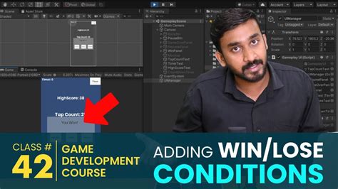 Game 1 Tap Counter 13 Adding Winlose Conditions Unity3d Game