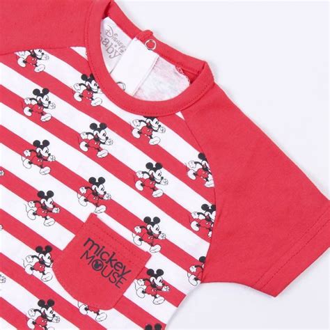 Mickey Mouse Stripes Baby Romper Disney Kurogami