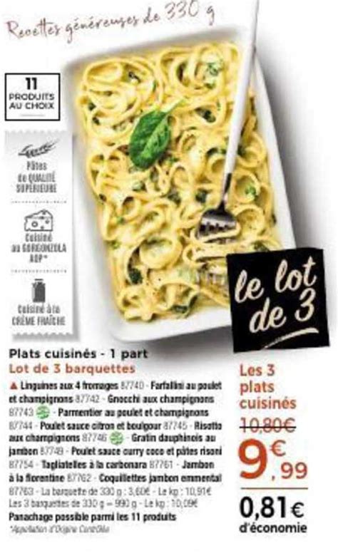 Promo Plats Cuisin S Part Chez Thiriet Icatalogue Fr